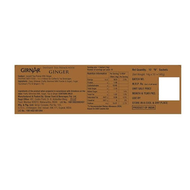 GIRNAR- Instant Premix With Ginger -10 Sachets